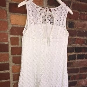 White lace dress